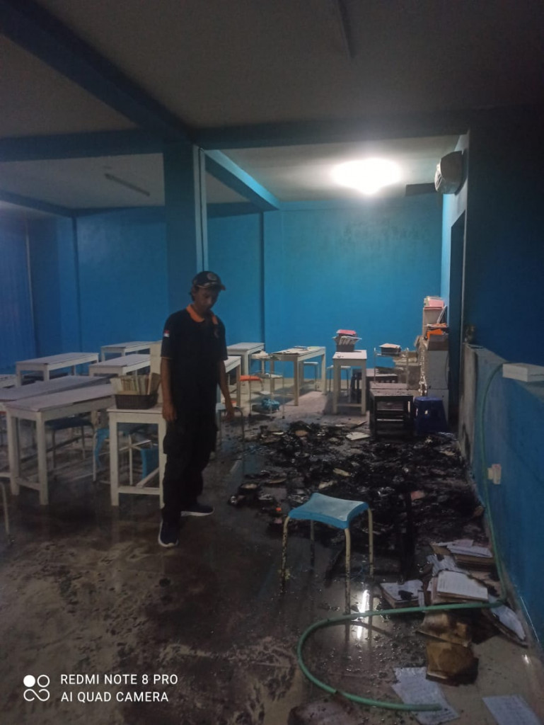 Kebakaran di Banjar Pande, Desa Abiansemal, Kecamatan Abiansemal Tanggal 05 Januari 2024